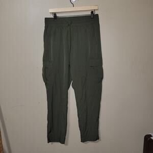 Gap Men Body Fit‎ Jogger Pants Size Large Black Crop Pockets Drawstring